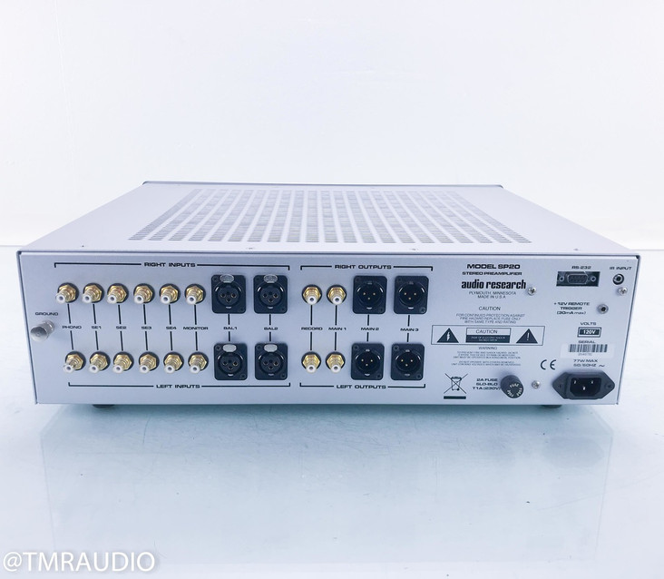 Audio Research SP20 Stereo Tube Preamplifier; SP-20