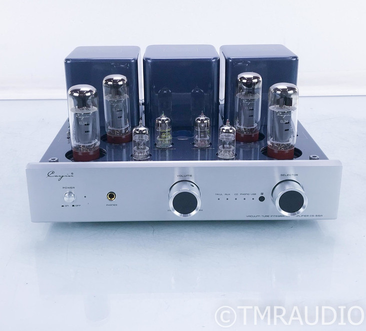 Cayin CS-55A Stereo Tube Integrated Amplifier; CS55A; Remote; Less than 10 hours
