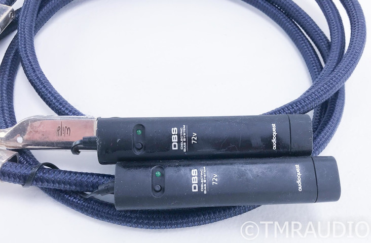 AudioQuest Wild Blue Yonder RCA Cables; 1.5m Pair Interconnects; 72v DBS