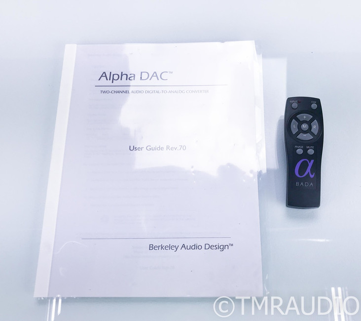 Berkeley Audio Design Alpha DAC Series 1; D/A Converter