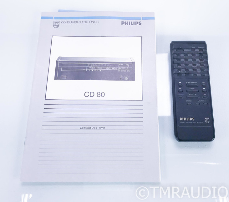 Philips CD-80 CD Player; CD80; Remote (Marantz)