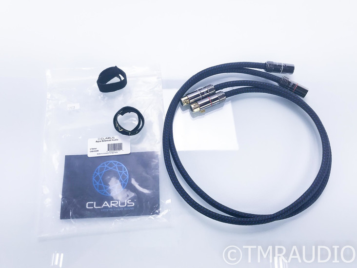 Clarus Aqua XLR Cables; 1m Pair Balanced Interconnects (SOLD)