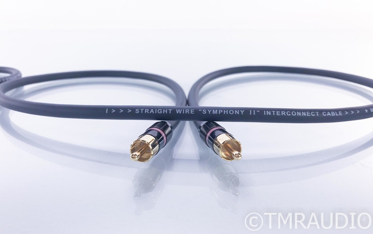 Straightwire Symphony II RCA Cables; 1m Pair Interconnects