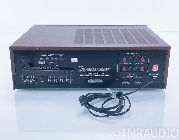 Akai AA-R50 Vintage AM / FM Receiver; MM Phono; AS-IS (Distortion / Noise)