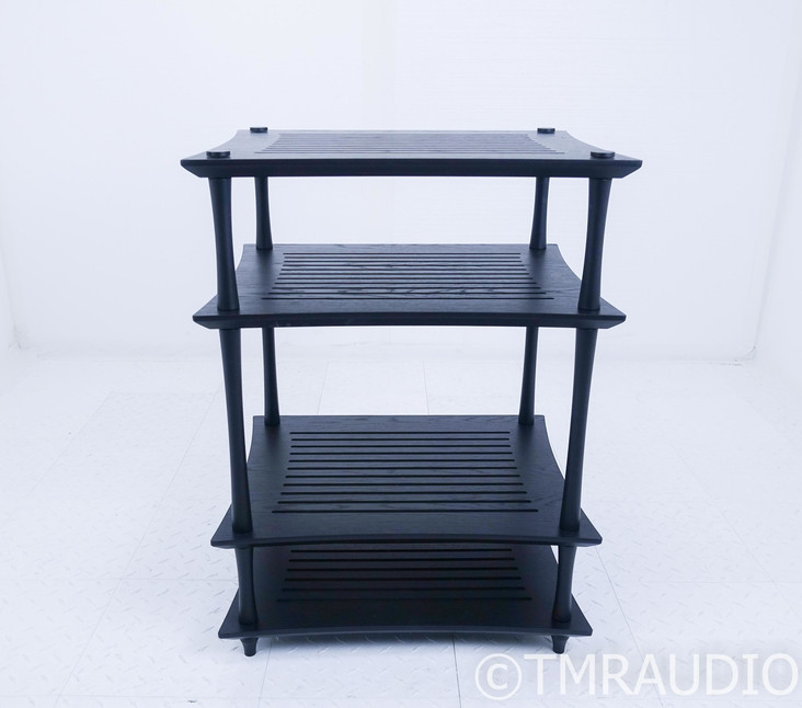 Quadraspire SVT 33" 4-Shelf Component Rack; Black