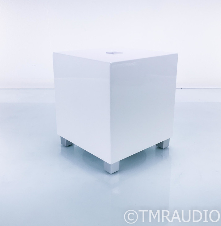 REL T5 8" Powered Subwoofer; Gloss White; T-5