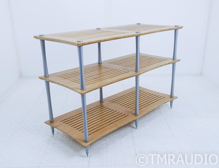 Quadraspire SV2T Component Rack / 3-Shelf Stand; Sunoko-Vent; Bamboo; 29"