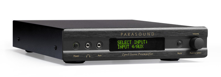 Parasound Zpre3 Stereo Preamplifier; Black; Remote (New)