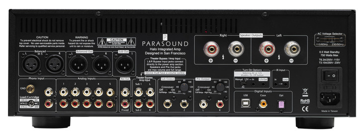 Parasound Halo Integrated 2.1 Channel Integrated Amplifier; (New)