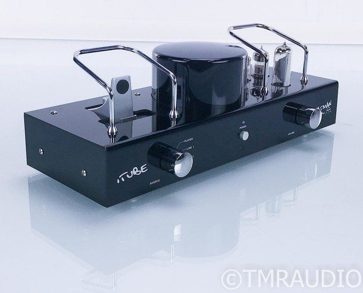 Fatman iTube Stereo Tube Integrated Amplifier; Carbon Edition; iPod Dock