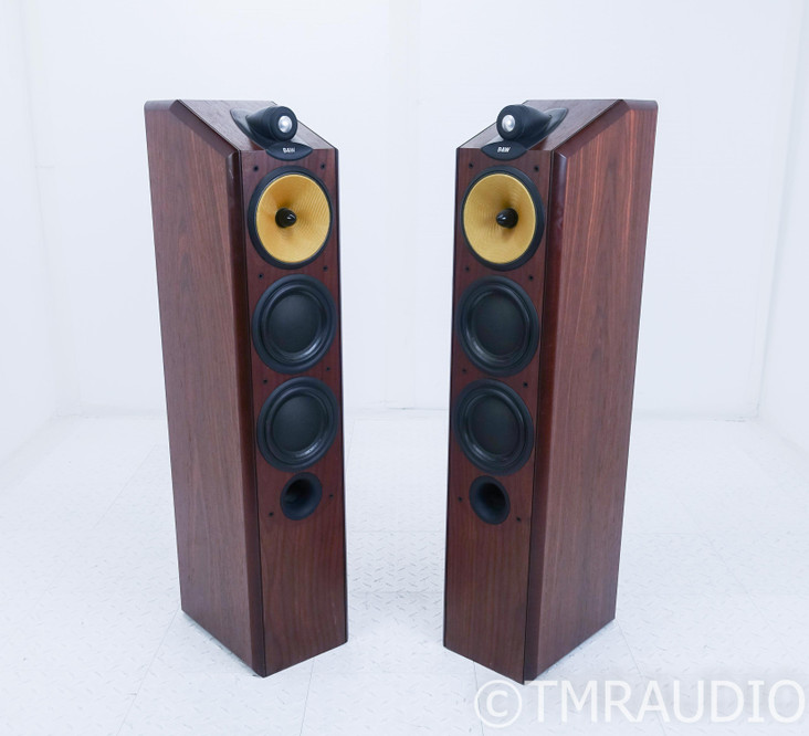 B&W CDM 9NT Floorstanding Speakers; Red Stained Cherrywood Pair