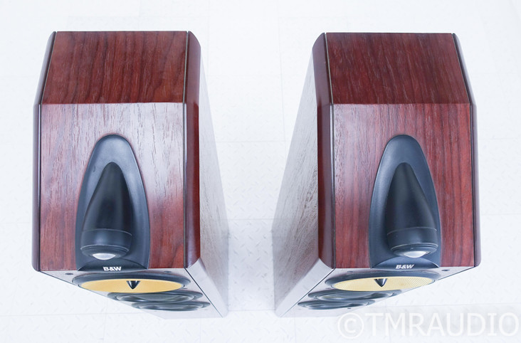 B&W CDM 9NT Floorstanding Speakers; Red Stained Cherrywood Pair