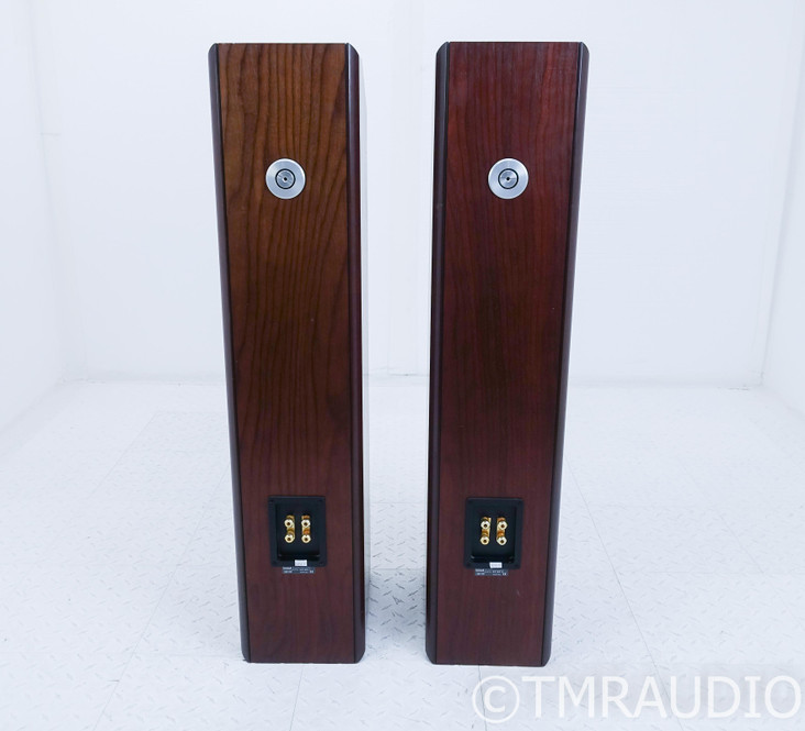 B&W CDM 9NT Floorstanding Speakers; Red Stained Cherrywood Pair