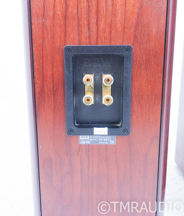 B&W CDM 9NT Floorstanding Speakers; Red Stained Cherrywood Pair
