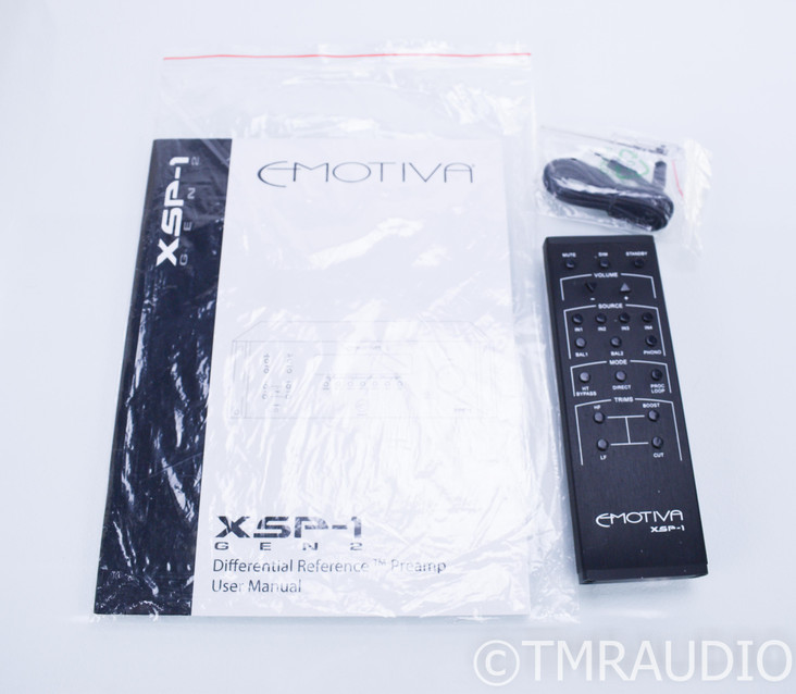 Emotiva XSP-1 Gen 2 2.1 Channel Preamplifier; XSP1 G2; Remote