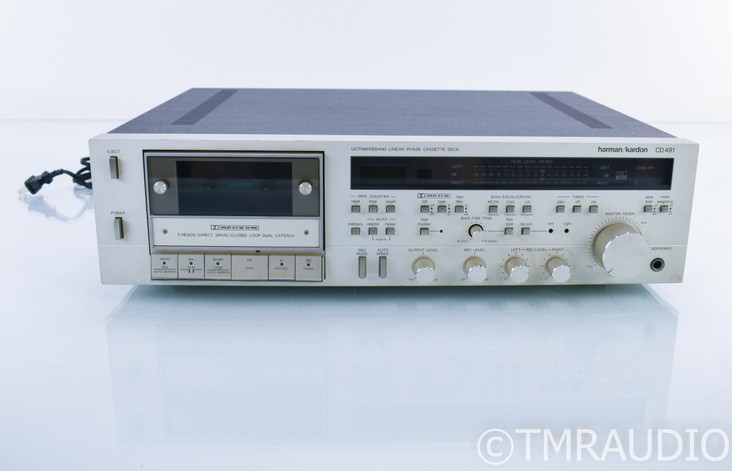 Harman Kardon CD491 Vintage Tape Recorder; AS-IS (Distorted Record Inputs)