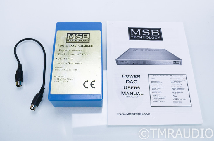 MSB Technology Power DAC Gold 4 Battery-Powered DAC; D/A Converter