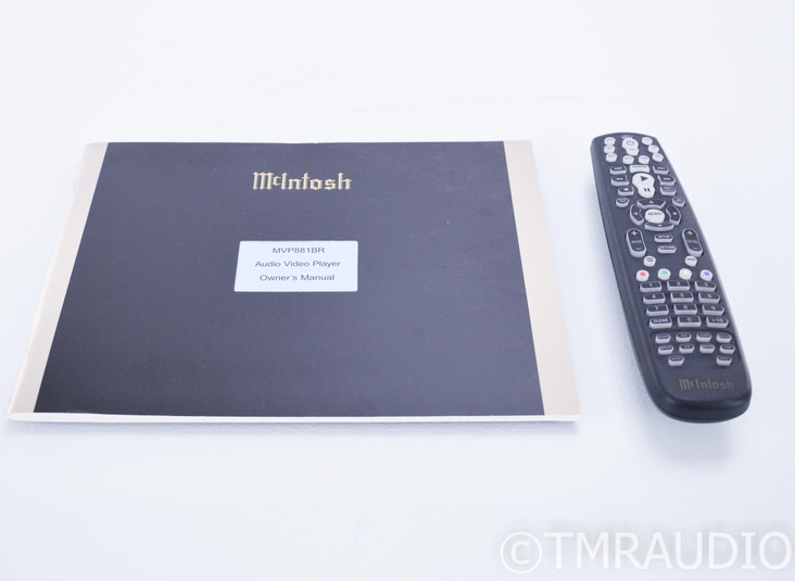 McIntosh MVP881BR Universal Blu-Ray Player; MVP-881 BR; Remote