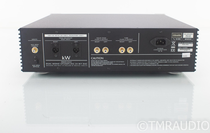 Musical Fidelity KW DM25 Upsampling S/PDIF DAC; D/A Converter