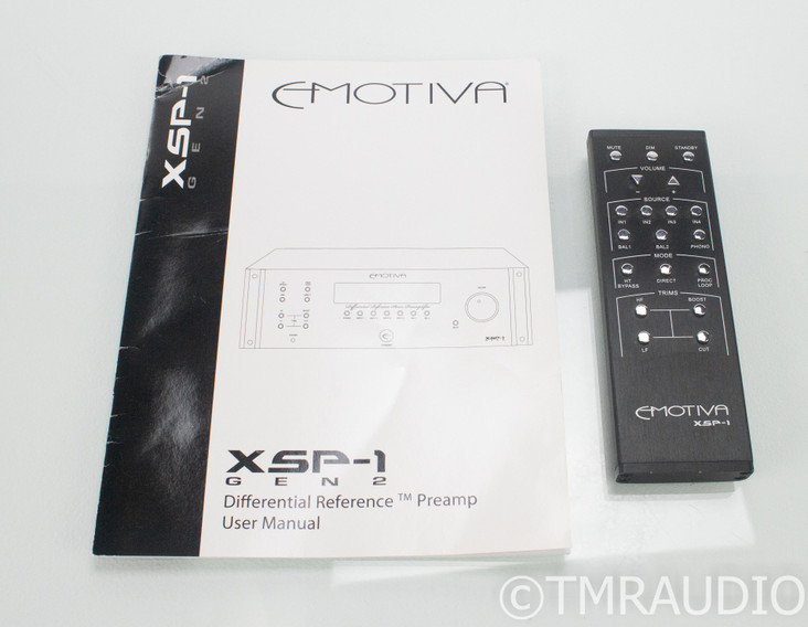 Emotiva XSP-1 Gen 2 2.1 Channel Preamplifier; XSP1; Remote