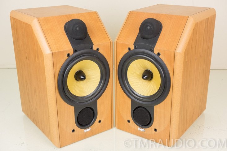 B&W CDM1 SE Cherry Bookshelf Speakers; Mint