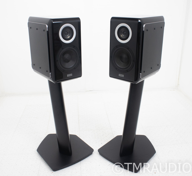 TAD Micro Evolution One Bookshelf Speakers; ME1; Black Pair w/ ST3 Stands