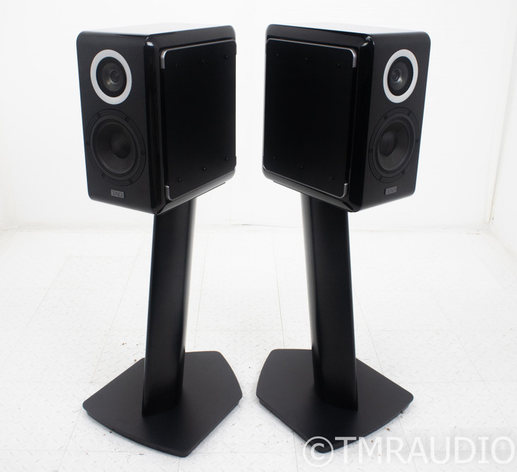 TAD Micro Evolution One Bookshelf Speakers; ME1; Black Pair w/ ST3 Stands
