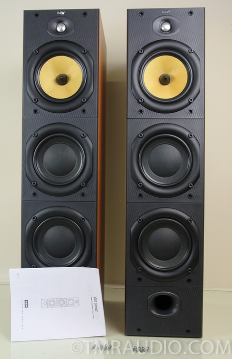 B&W DM-604 S2 Floorstanding Speakers; Near Mint Pair; Cherry