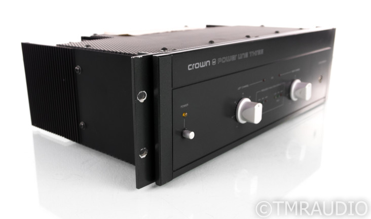 Crown Power Line Three Stereo Power Amplifier; Walnut Cabinet