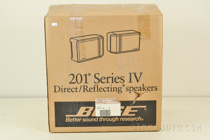 Bose 201 IV Direct Reflecting Bookshelf Speakers; Mint in Box