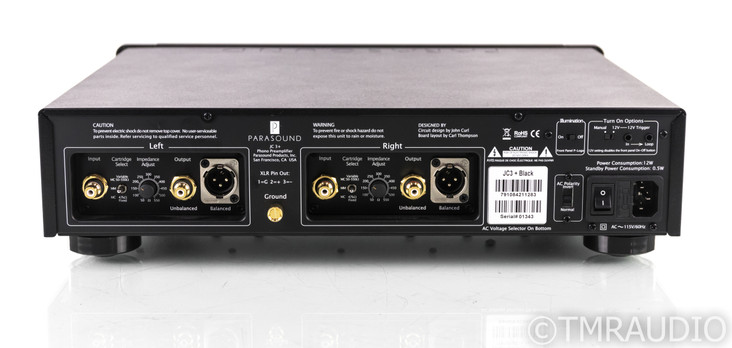 Parasound Halo JC3+ MM / MC Phono Preamplifier; Less Than 1 Year