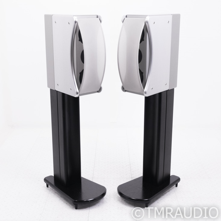 Revel Ultima Gem Bookshelf Speakers; Light Grey / Aluminum Pair w/ Stands
