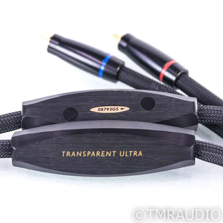 Transparent Audio Ultra RCA Cables; 1m Pair Interconnects