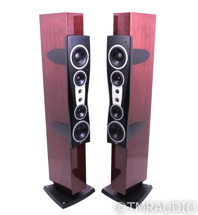 Dynaudio Confidence C4 Signature Floorstanding Speakers; Bordeaux Gloss Pair
