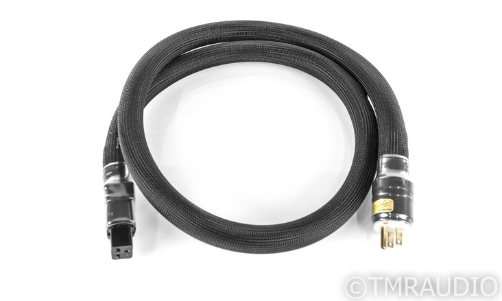 Shunyata Black Mamba Helix CX Power Cable; 1.5m AC Cord; 20A Connector