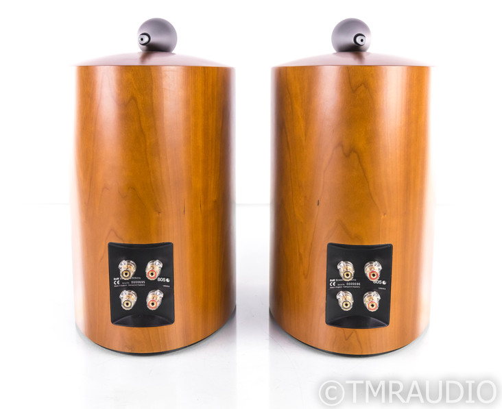 B&W 805S Bookshelf Speakers; 805-S; Cherrywood Pair