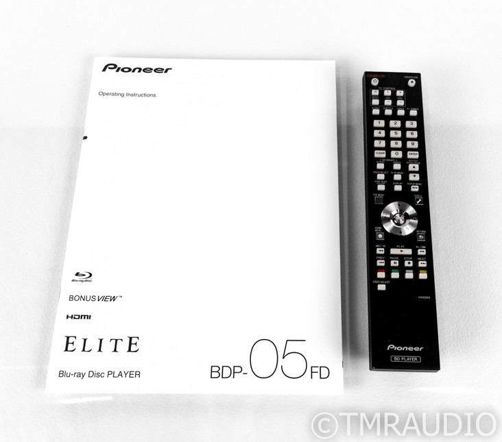 Pioneer BDP-05FD Blu-Ray / CD Player; BDP05FD; Remote