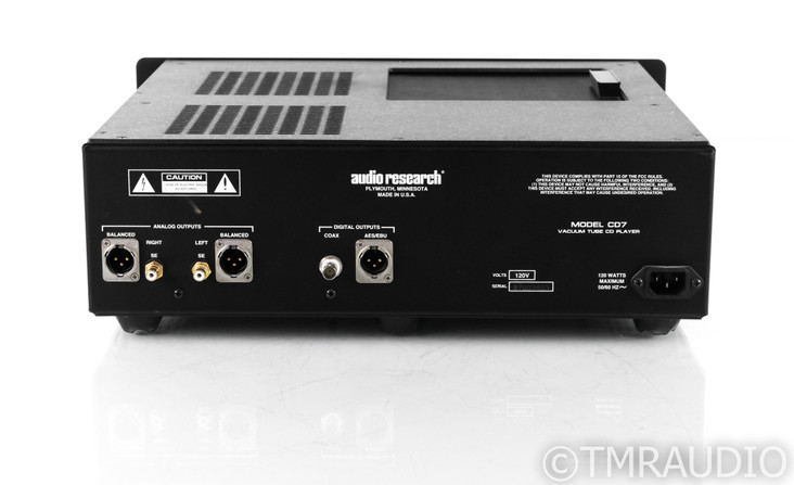 Audio Research CD7 Tube CD Player; CD-7; Remote (SOLD)
