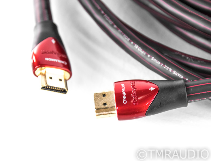Audioquest Cinnamon HDMI Digital Cable; Single 8m Interconnect; 4K + HDR