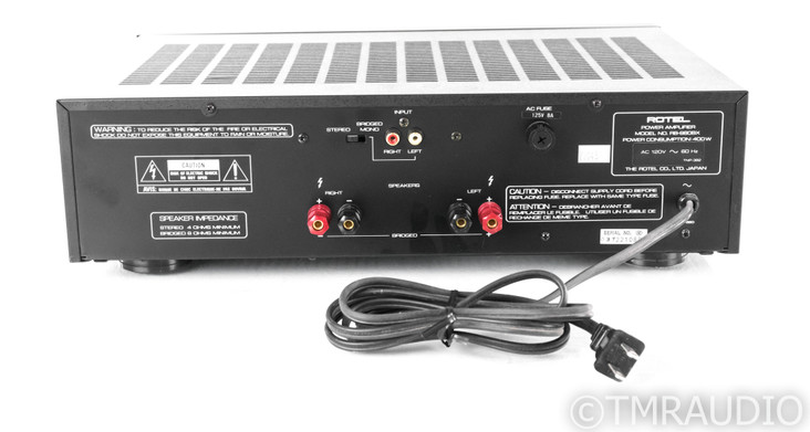 Rotel RB-980BX Stereo Power Amplifier; RB980BX (SOLD)