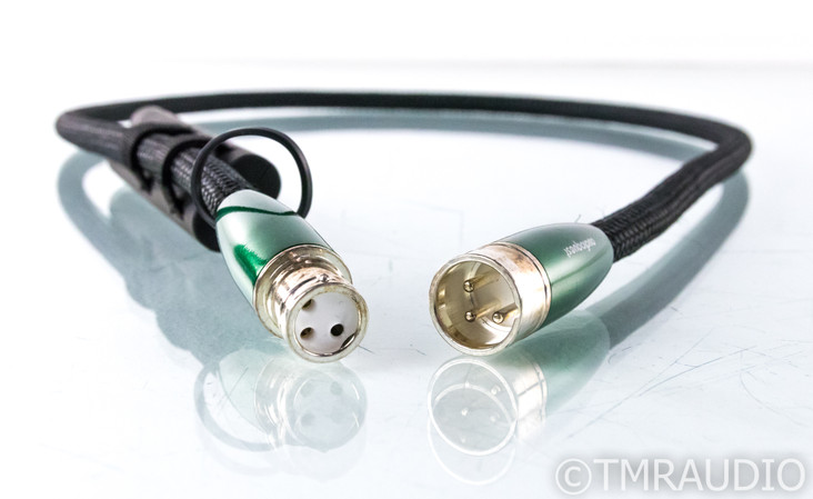 AudioQuest Earth XLR Cables; 1m Pair Balanced Interconnects; 72v DBS (SOLD)