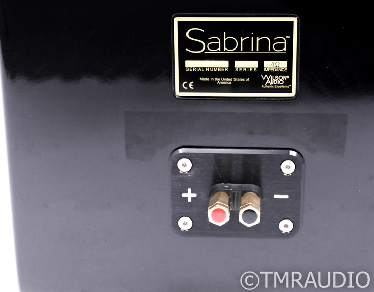 Wilson Audio Sabrina Floorstanding Speakers; Obsidian Black Pair; 3 Months