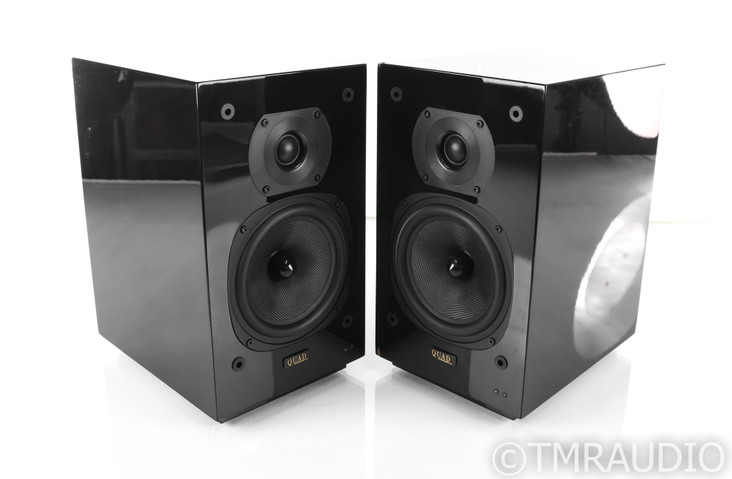 Quad 12L Powered Bookshelf Speakers; Black Pair; 12-L; Active Monitors