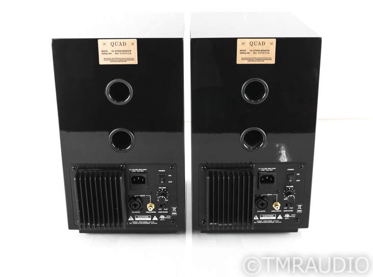 Quad 12L Powered Bookshelf Speakers; Black Pair; 12-L; Active Monitors