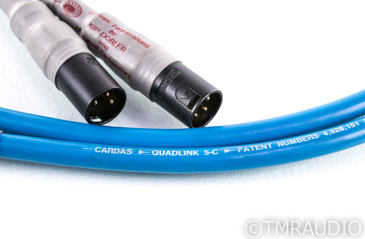 Cardas Quadlink 5-C XLR Cables; 1m Pair Balanced Interconnects