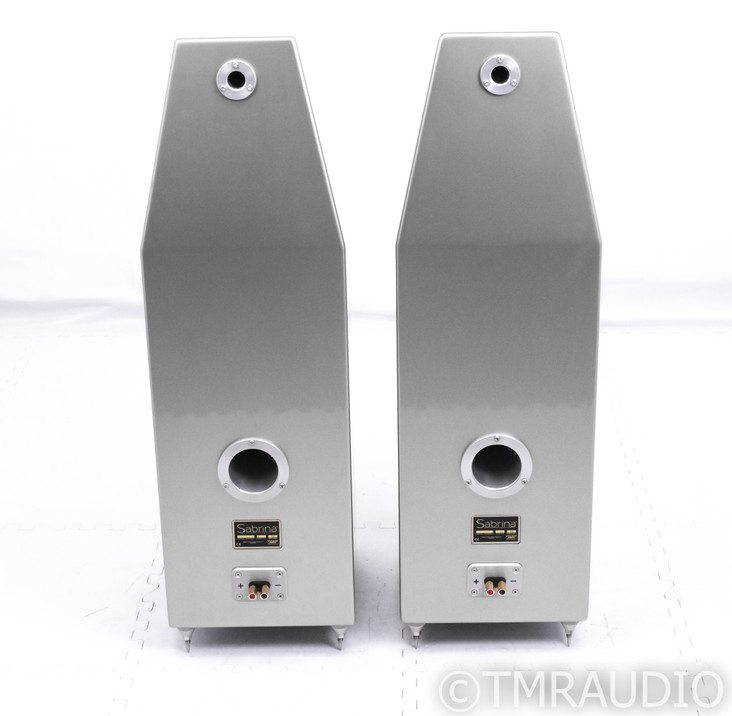 Wilson Audio Sabrina Floorstanding Speakers; Excellent Desert Silver Pair