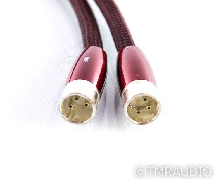 AudioQuest Fire XLR Cables; 1m Pair Balanced Interconnects; 72v DBS (SOLD3)