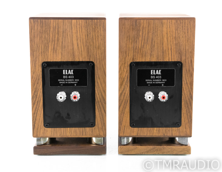 Elac BS 403 Bookshelf Speakers; Oiled Walnut Pair; BS403