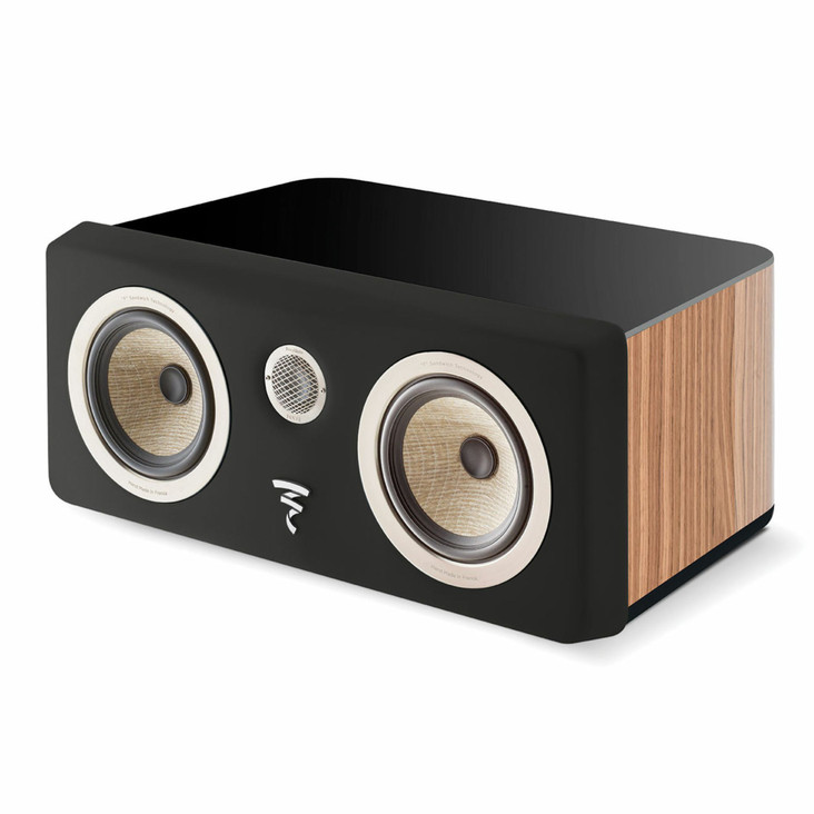 Focal Kanta Center Channel Speaker, walnut high gloss and black mat