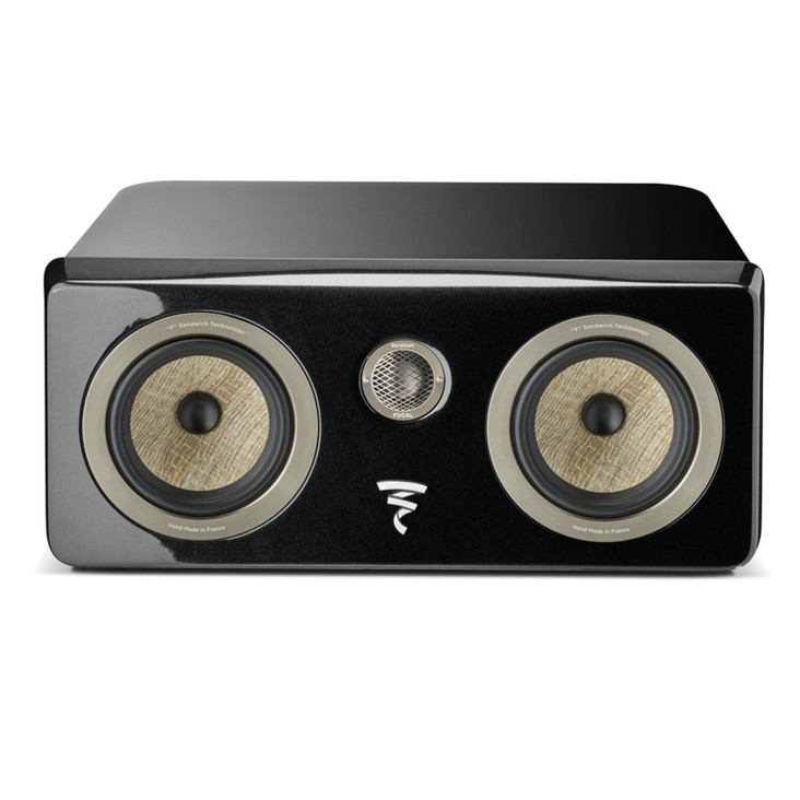 Focal Kanta Center Channel Speaker, black high gloss and deep black